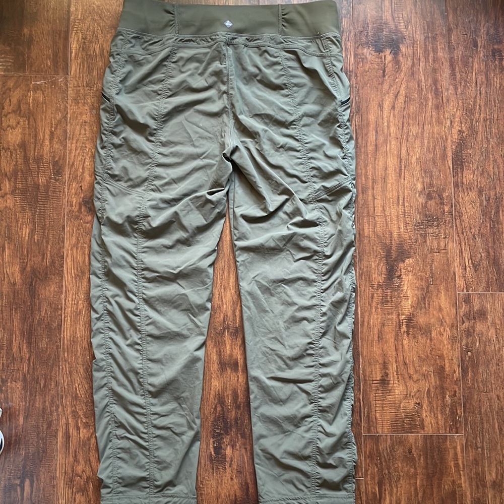 Prana Lightweight Quick Dry Adjustable Waist Ankles Pants Olive Green XL Joggers - Picture 7 of 11